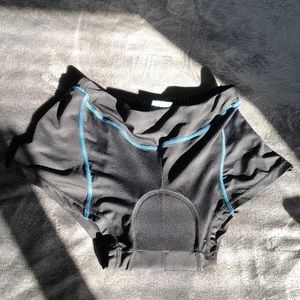 Women’s Size 2XL twotwowin cycling wear collection padded shorts black and blue